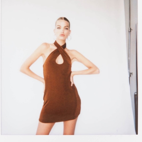 With Jean Lena Dress in Brown - Picture 9 of 9